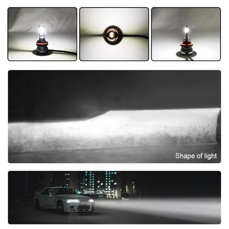 Tcyato Auto LED farovi 20W, 12V, aluminijsko kućište, 30000 h vijek trajanja