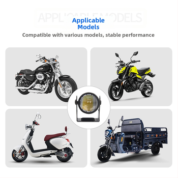 Proiector LED pentru motocicletă, 12W, corp din aluminiu, lentilă, model Mini steel cannon, 8-80V