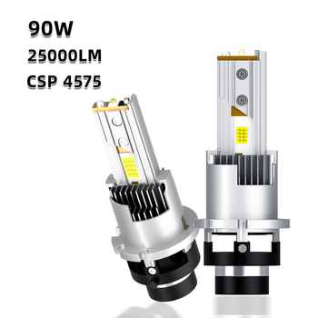 LED prednja svjetla za automobil — izravna konekcija za zamjenu Xenon žarulja, 90W, 12V, 25000 lm, IP68, 30000 h, model D100-G4