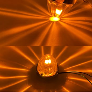 LED signalna lampica za prednji dio kamiona, universalna kompatibilnost, 12V, montaža ljepilom, kućište PC/ABS
