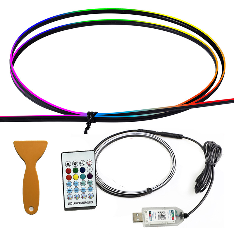 LED ambijentalno svjetlo za okvir vrata automobila – bežično, ABS, 5V, 2W, 0.01A, Model: Door ambient light