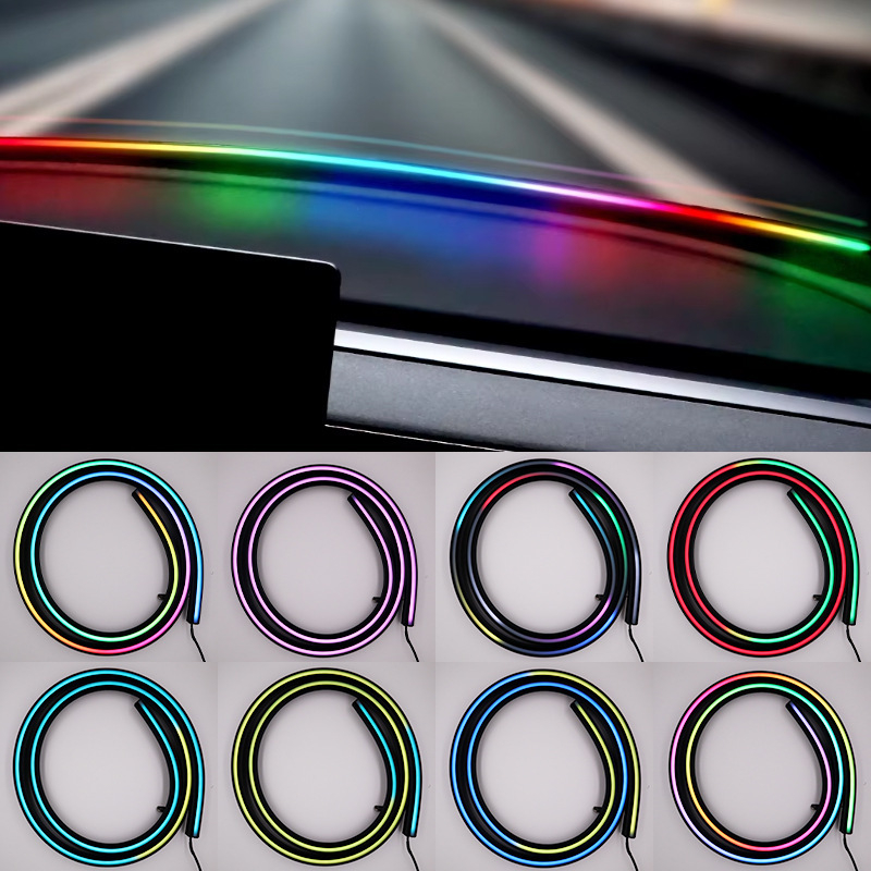 Unutarnje LED ambijentalno svjetlo za automobil za područje prednjeg vjetrobranskog stakla, USB napajanje, dekorativno svjetlo središnje konzole