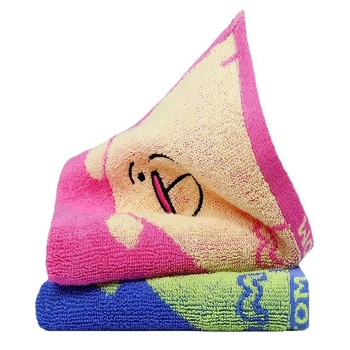 Be-bina i dječji ručnik od 100% pamuka, Jacquard s izšivanjem, pređa 16s, težina 50-80 g, prilagodljiv