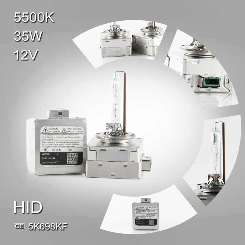 Automobilske HID Xenon žarulje za prednja svjetla D1S/D2S/D3S/D4R, 12V, 35W, 6000 lm, 3000 h