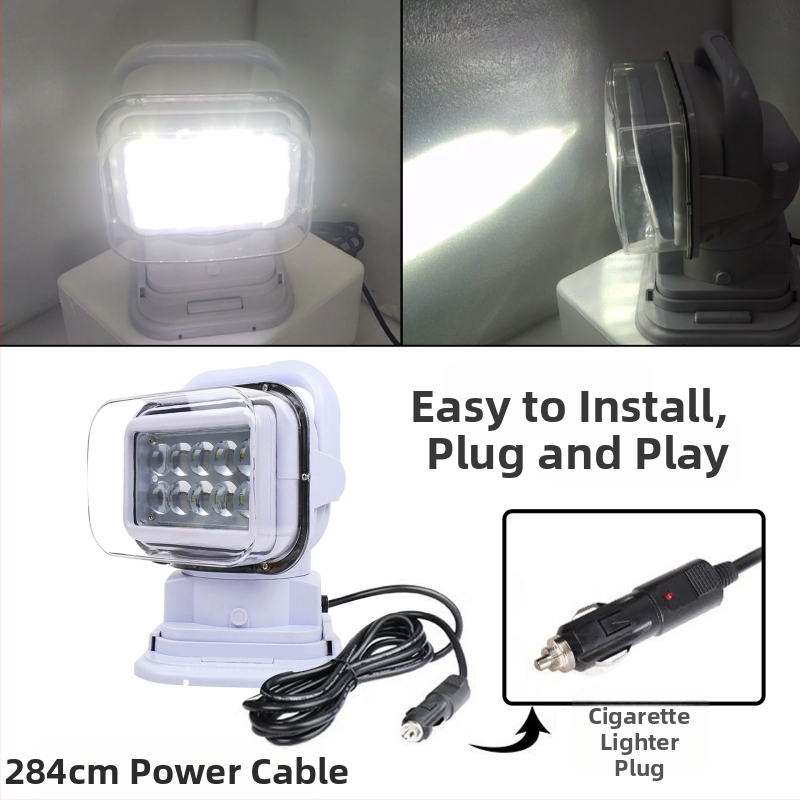 Jinlong LED reflektor s diaľkovým ovládaním, 12/24V, 100W, JL-2009B, životnosť >30 000 h