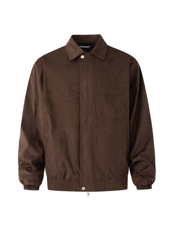 Muška zimna jakna, koreanskog stila, ovratnik Lapel, prednji zip, slobodan kroj, 90% poliester + 10% spandeks