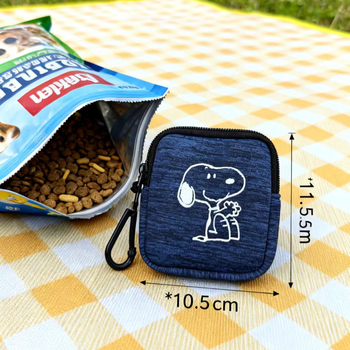 Kutyatréning deréktáska nassolnivaló tartóval, kültéri használatra, poliészter anyagból, YUXIAO márka, állatmintás, közepesen puha textúra.