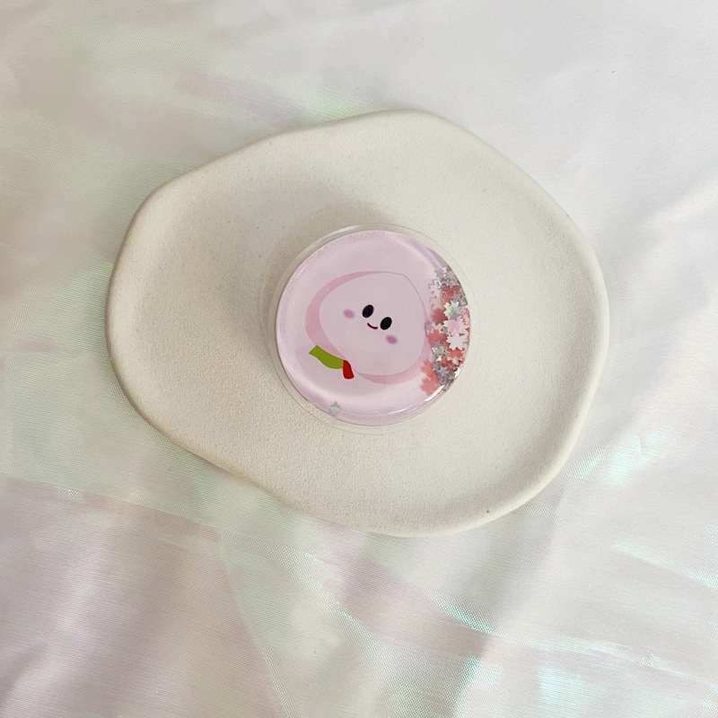 Suport pentru telefon mobil, braț retractabil, design de birou, din plastic, stil desen animat, personalizabil (YSY)