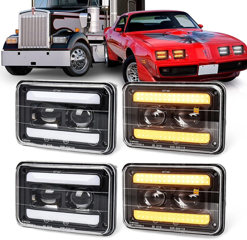 Far LED pentru autovehicul QBY-2111, 30W, 10-24V, IP67, 2800 lm, compatibil HID Xenon H4651/H4652/H4656