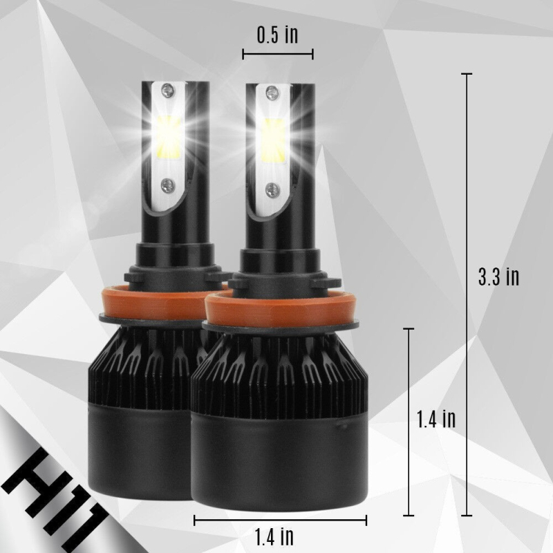 C6h LED prednja svjetla za automobil, COB, 30W, 12V, 3200 lm, univerzalna kompatibilnost