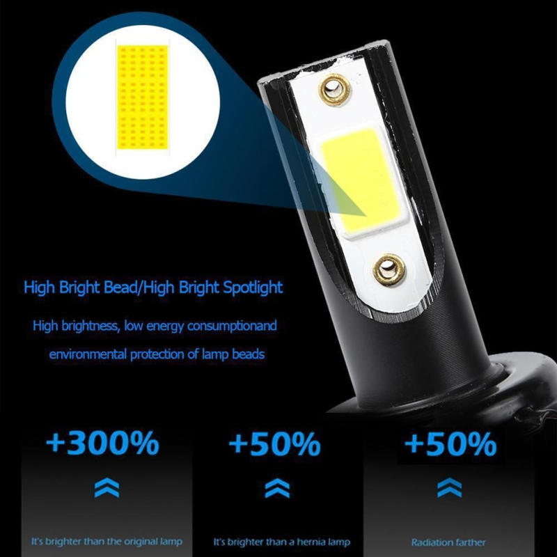 C6h LED prednja svjetla za automobil, COB, 30W, 12V, 3200 lm, univerzalna kompatibilnost