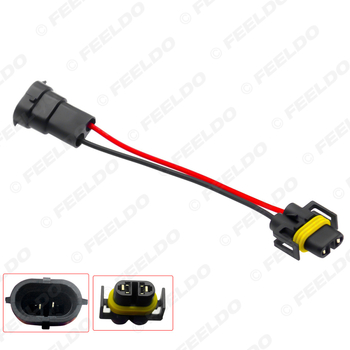 Auto lamp konverzijski kabel s H11 muško–ženski rotirajući konektor, kompatibilan HID/LED lampama; opća primjena; materijal plastika i metal.