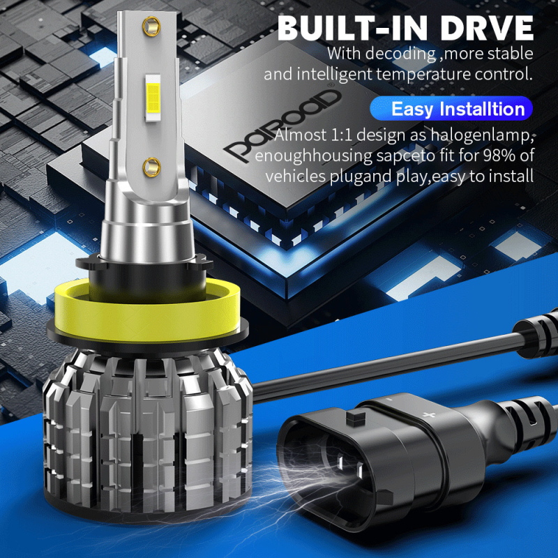 S6 LED auto far s fokusnim svjetlom, kompatibilan s H1/H7/H4/H11, prednje svjetlo