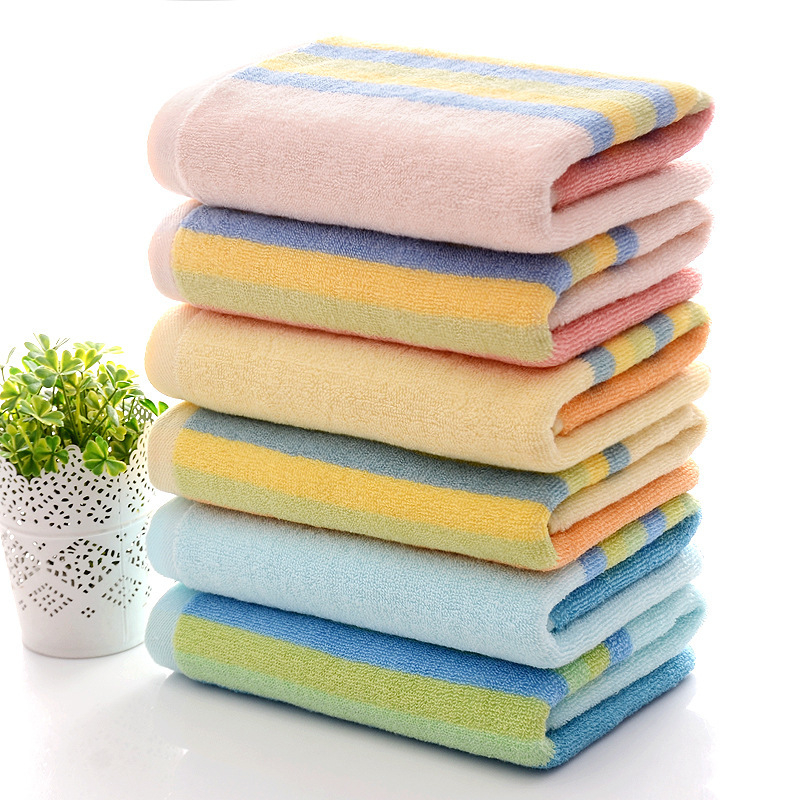 Ručnik za kupanje, 100% pamuk, jacquard tkanina, 200–300 g, prugasti uzorak, za bebe