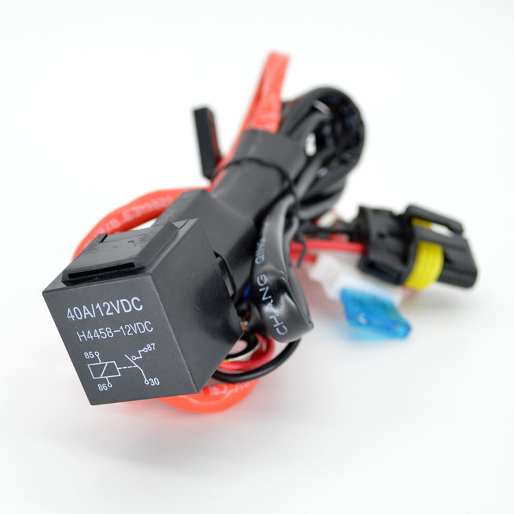 KEMAUTO Κιτ dimmer φανού μοτοσικλέτας H4 με τριπλό ρελέ γραμμή, προσαρμοσμένες ρυθμίσεις