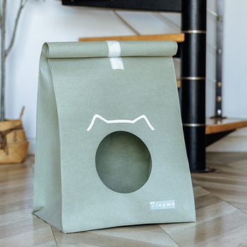 Kutyafészek – mosható Kraft papírból, csíkos mintázat, közepes keménység