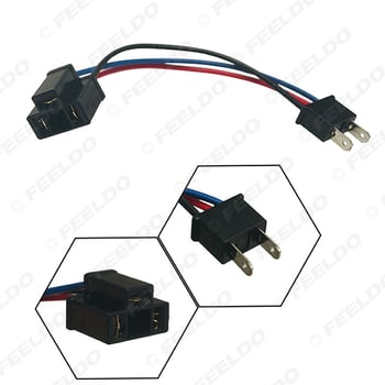 Kabel za konverziju H7 na H4 za automobilsku svjetlost – LED/HID baza lampe, univerzalna, plastična