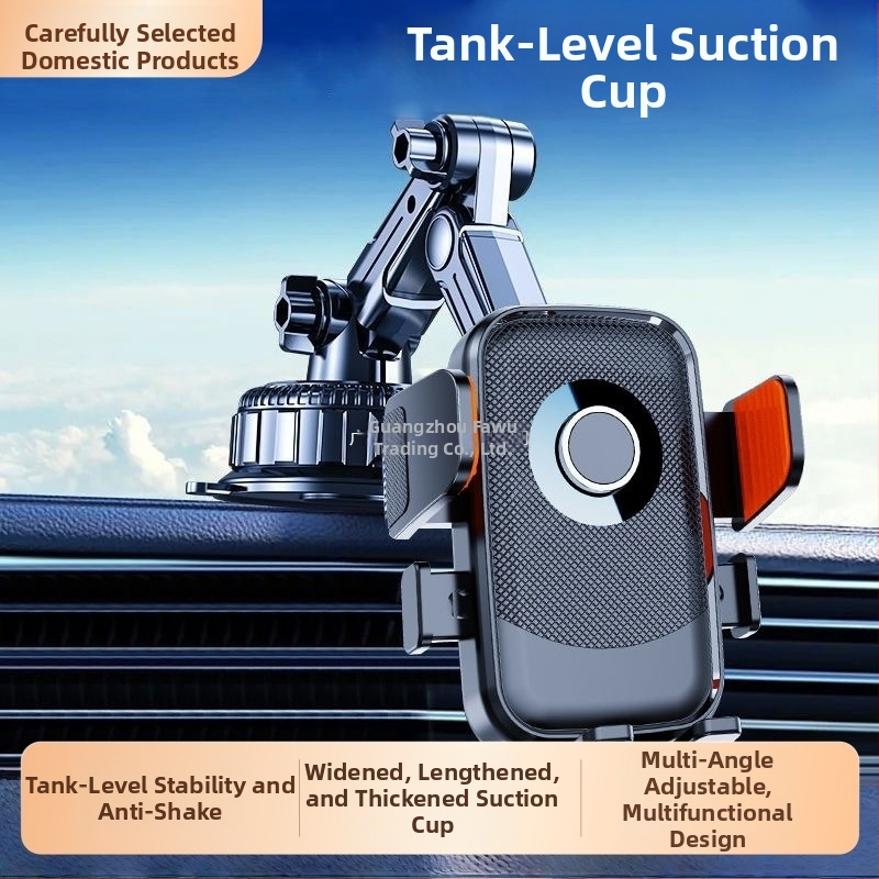 Držiak na mobil do auta s 5W nabíjaním, proti otrasom, lepiace upevnenie, vhodný pre slnečnú clonu, palubnú dosku a predné sklo