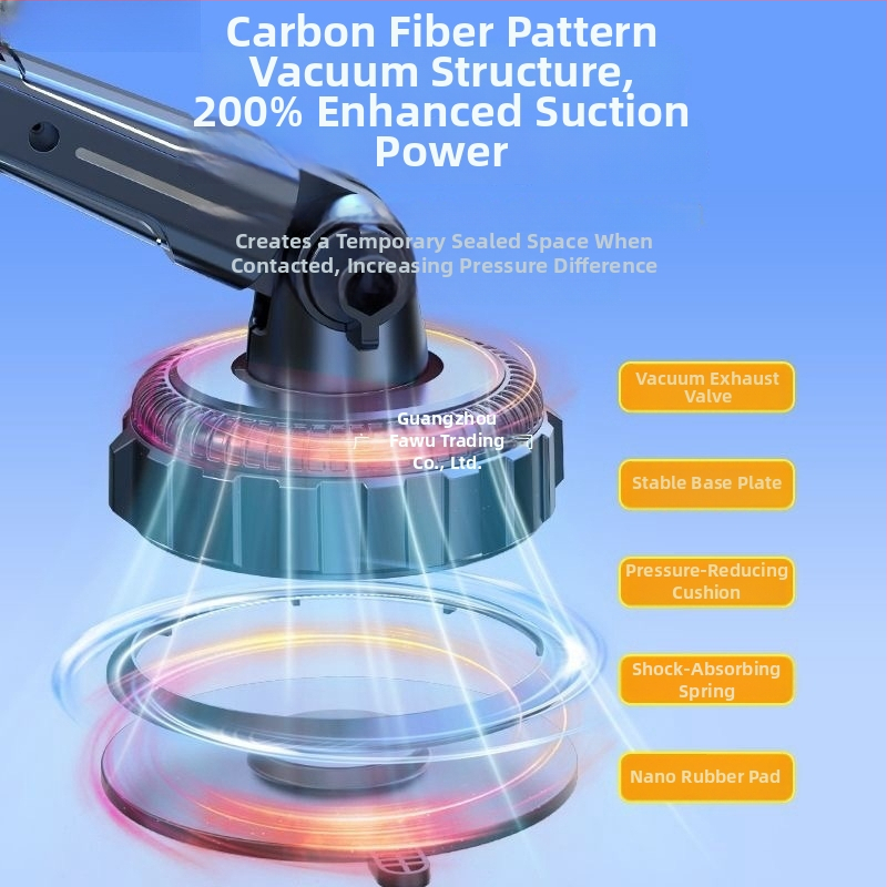 Držiak na mobil do auta s 5W nabíjaním, proti otrasom, lepiace upevnenie, vhodný pre slnečnú clonu, palubnú dosku a predné sklo