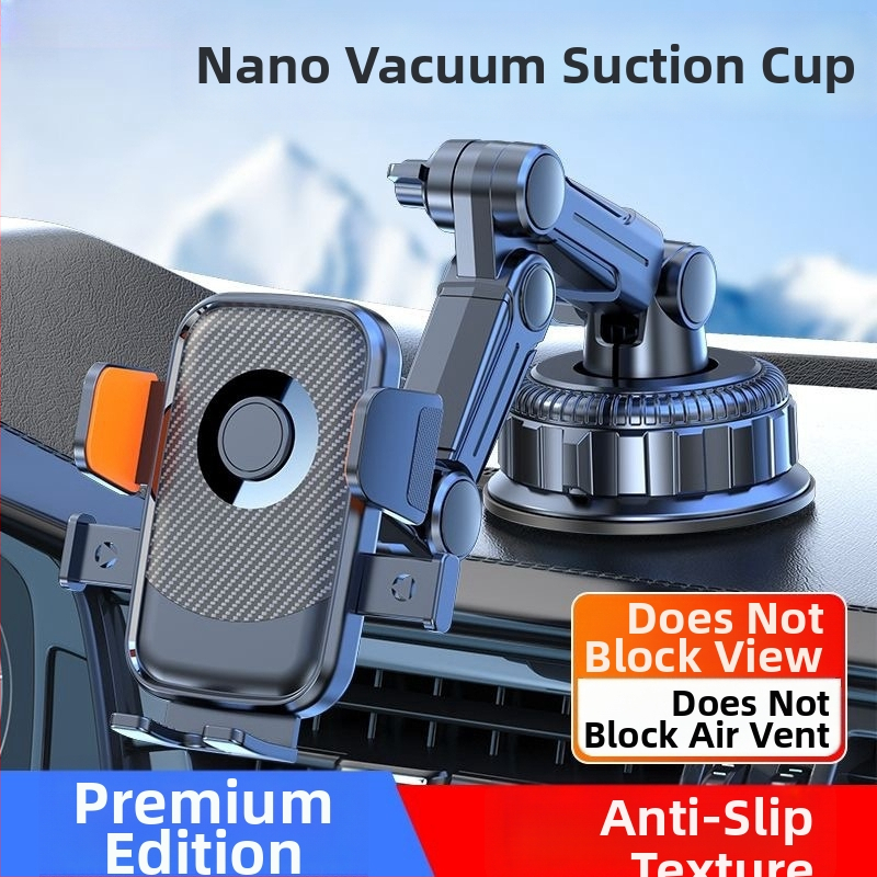 Držiak na mobil do auta s 5W nabíjaním, proti otrasom, lepiace upevnenie, vhodný pre slnečnú clonu, palubnú dosku a predné sklo