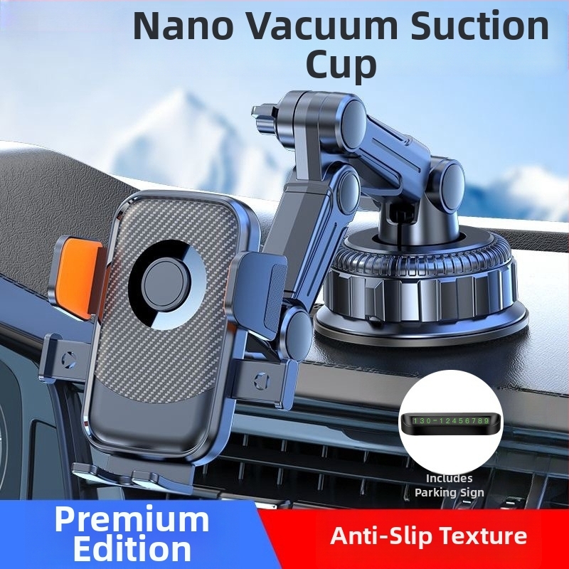 Držiak na mobil do auta s 5W nabíjaním, proti otrasom, lepiace upevnenie, vhodný pre slnečnú clonu, palubnú dosku a predné sklo