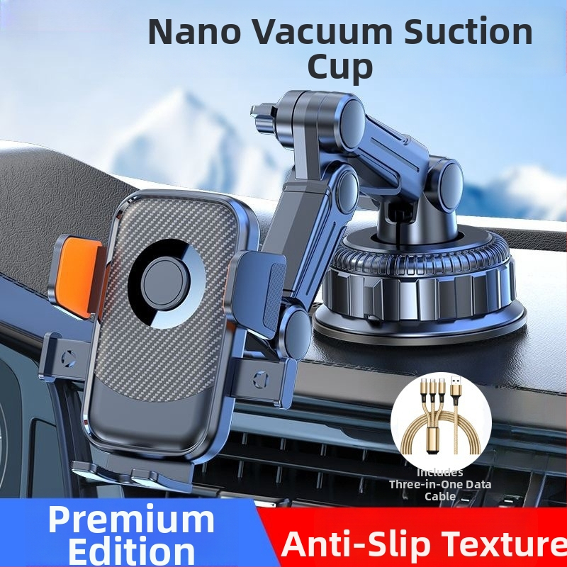 Držiak na mobil do auta s 5W nabíjaním, proti otrasom, lepiace upevnenie, vhodný pre slnečnú clonu, palubnú dosku a predné sklo
