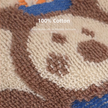 Dječji ručnik za lice i tijelo, 100% pamuk, upija i mekan; 21 vlakana, jacquard tkanina, šavovi na rubu, model 251419F