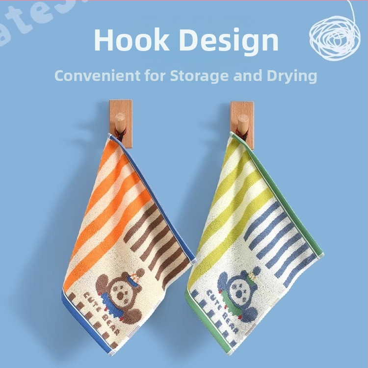 Dječji ručnik za lice i tijelo, 100% pamuk, upija i mekan; 21 vlakana, jacquard tkanina, šavovi na rubu, model 251419F