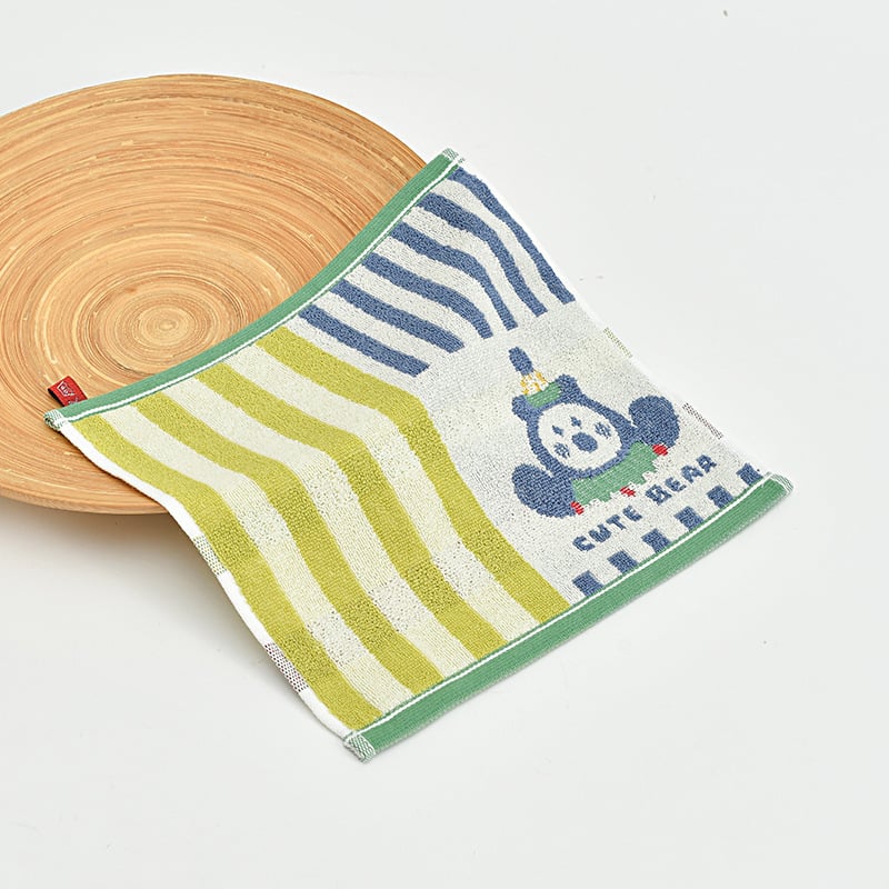 Dječji ručnik za lice i tijelo, 100% pamuk, upija i mekan; 21 vlakana, jacquard tkanina, šavovi na rubu, model 251419F