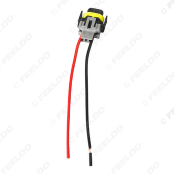 FEELDO Držač LED lampe za automobil s kabelom za H8/H9/H11 – univerzalan, LED/HID konverzijski komplet, metal i plastika