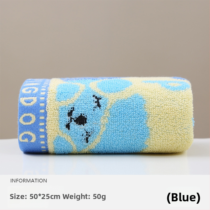 Grace pamukeni ručnik za lice za bebe i djecu — 32s pređa, vez i džakard, težina 50–80 g