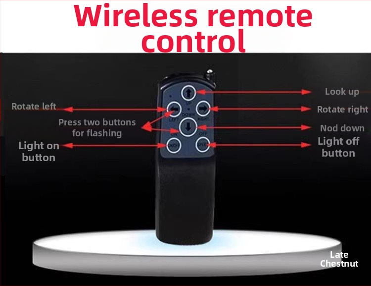Telecomandă wireless pentru reflectorul auto; model T5180; funcționează pe baterie; control fără fir; accesoriu pentru reflector auto