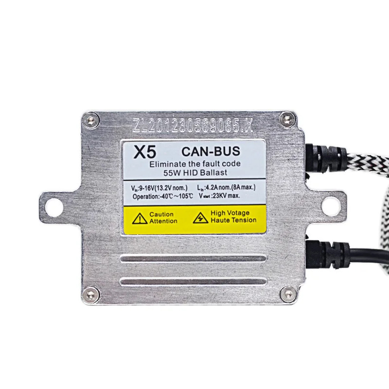 HID Xenon balast za automobilsku rasvjetu – 55W, 12V, IP67, 4800–5000 lm, X5T model
