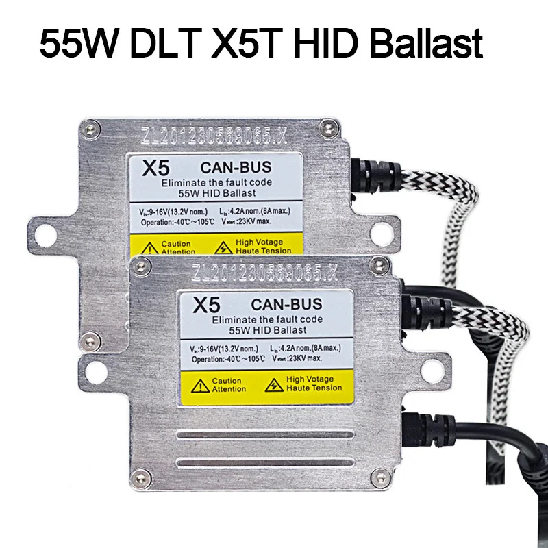 HID Xenon balast za automobilsku rasvjetu – 55W, 12V, IP67, 4800–5000 lm, X5T model