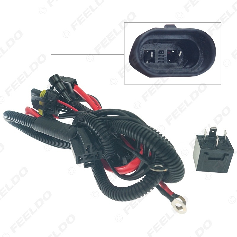 Komplet žica HID/LED za svjetla s relejem, 12V, 35W, 9005/9006, univerzalni