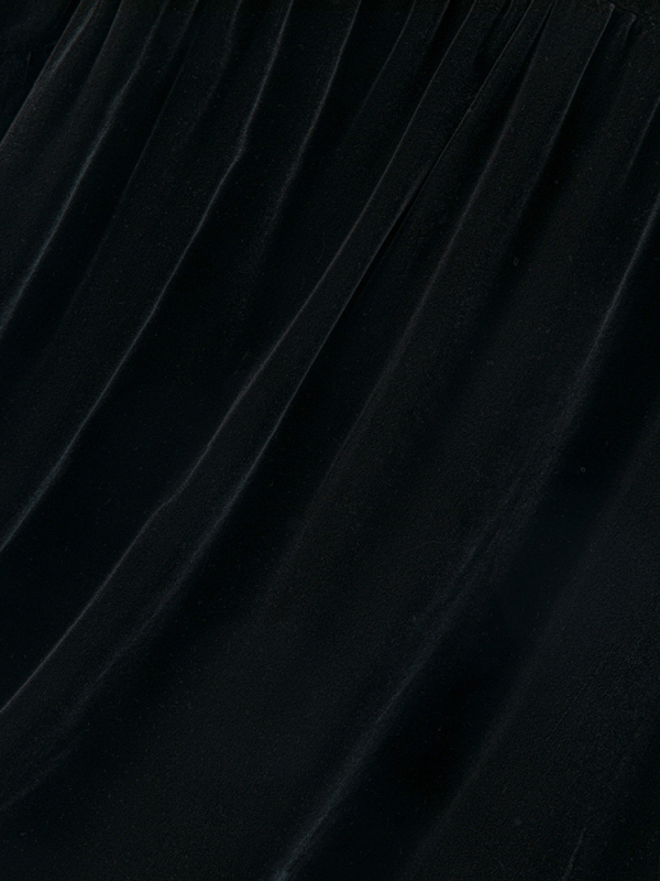 Fustă midi cu talie înaltă din mătase Mulberry, velur de mătase, model solid, conținut de mătase 95%+, stil socialite