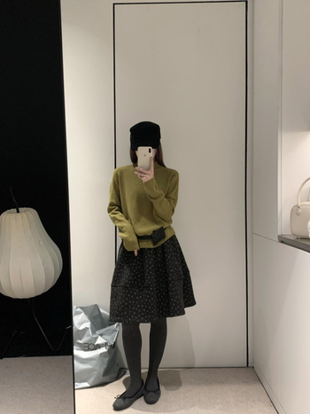 Korejski stil cvjetna puff suknja s elastičnim pojasom — cvjetni uzorak, mikroelastična, bez glačanja, tkanina od pamuka s dodatkom spandeksa (70–80% pamuka, do 30% spandeksa)