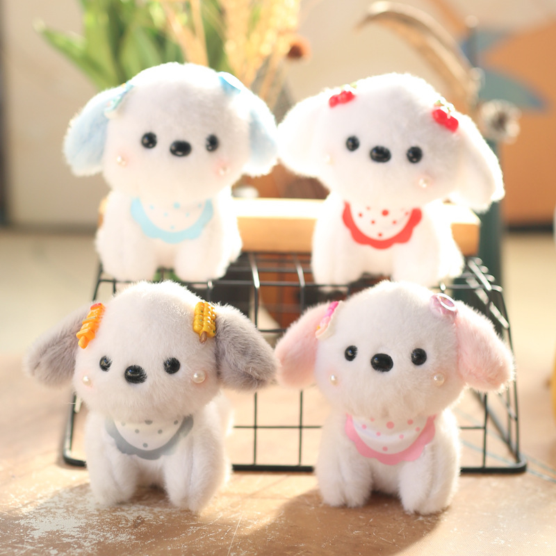 Plišana lutkica psa - punjenje PP pamuk, ultra mekani kratki pliš, za dobnu skupinu 15–35