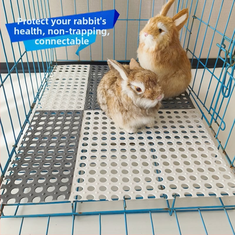 Podloga za kavez za zeca, otporna na grizenje, nepropusna za izmet, plastična, spojiva