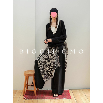 Printana vunena bluza s pregačom, proljeće 2025, stil kraljevske sestre, visoka elastičnost