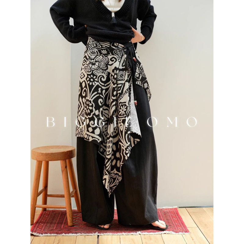 Printana vunena bluza s pregačom, proljeće 2025, stil kraljevske sestre, visoka elastičnost