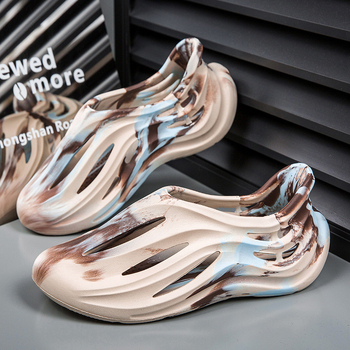 Férfi lyukas cipő – Kamuflázs, EVA felső és talp, Légáteresztő, Kényelmes szabadidő-stílus, 2025 tavasz