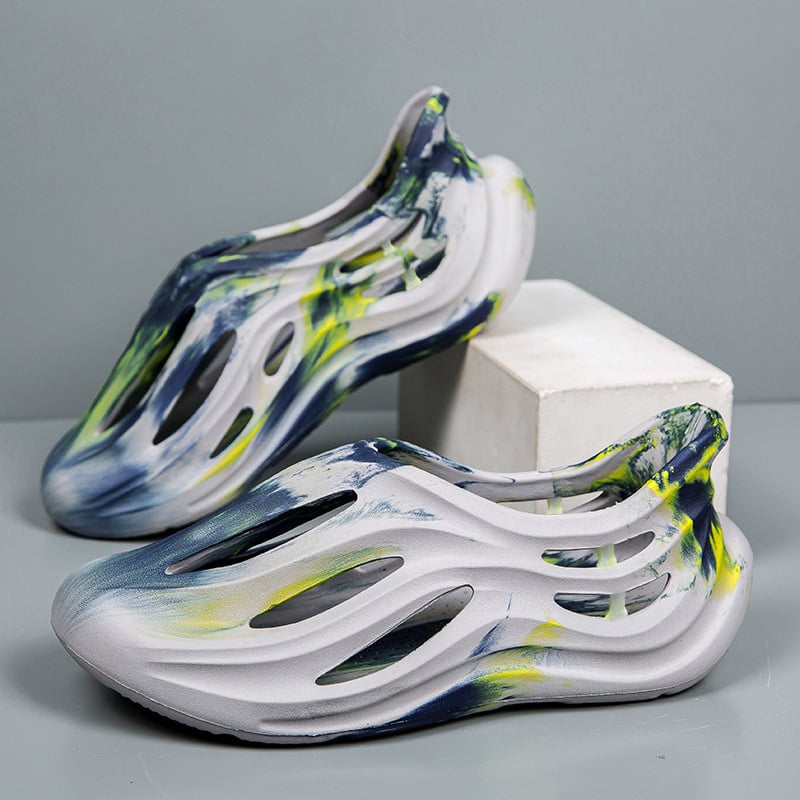 Férfi lyukas cipő – Kamuflázs, EVA felső és talp, Légáteresztő, Kényelmes szabadidő-stílus, 2025 tavasz