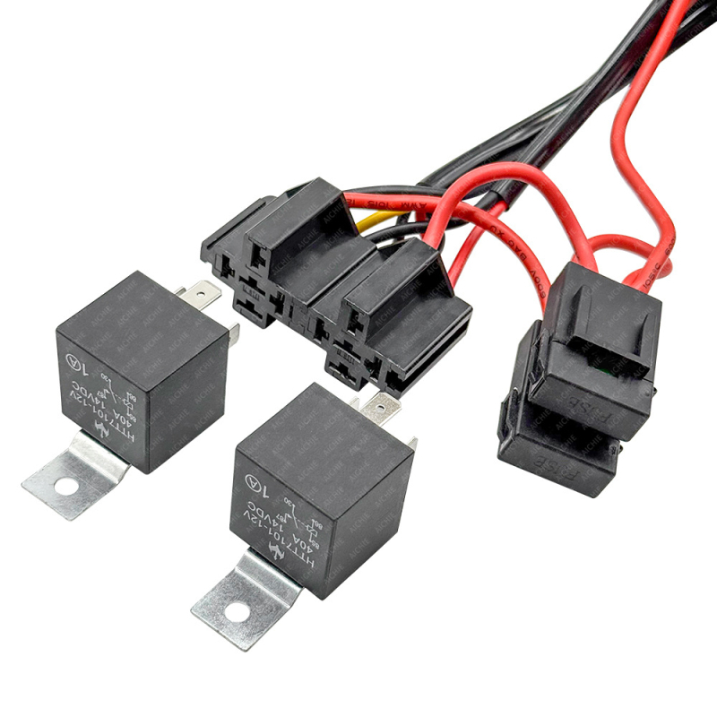 Aichi Komplet kabelske instalacije za svjetla motocikla s PVC omotom, kompatibilan s H1/H7/H11