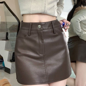 A-line mini suknja s Houndstooth uzorkom, izvezeni detalji, poliester s mješavinom regenerirane celuloze, kratka duljina