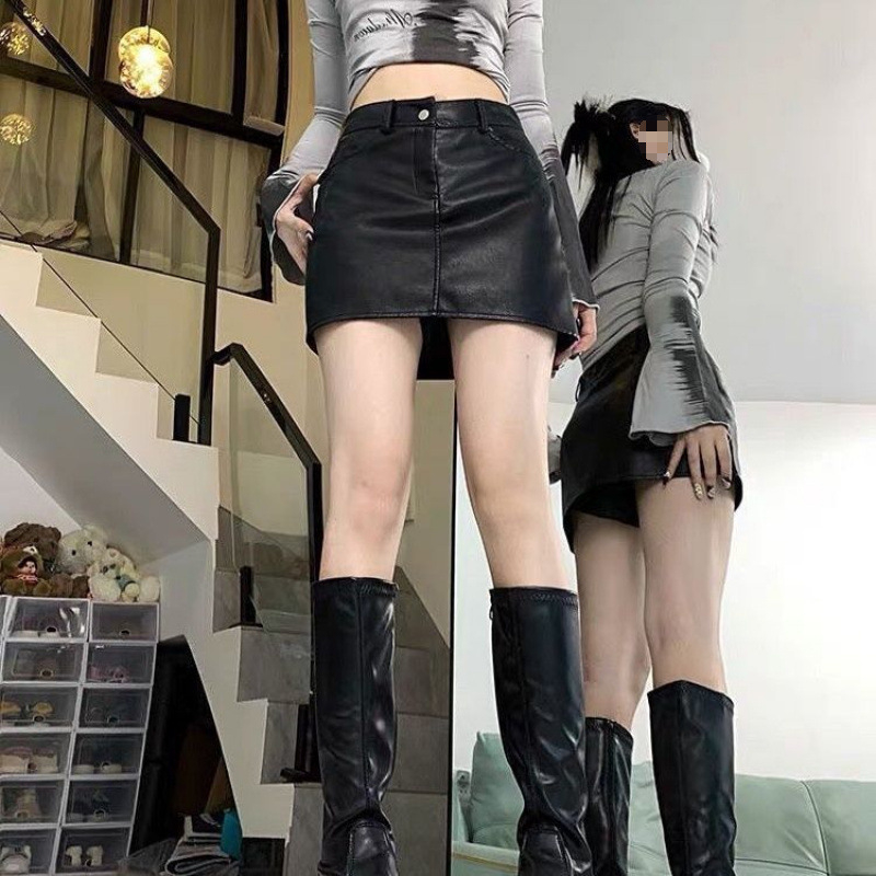 A-line mini suknja s Houndstooth uzorkom, izvezeni detalji, poliester s mješavinom regenerirane celuloze, kratka duljina