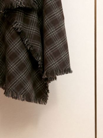 Dugačka karirana A-linijska suknja, poliester 95%+, mikroelastična, elegantan uredski stil