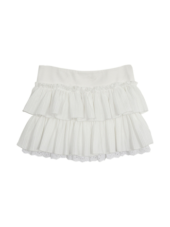 Cake szoknya, mini hossz, splicing varrással, poliészter anyag, tavasz 2025