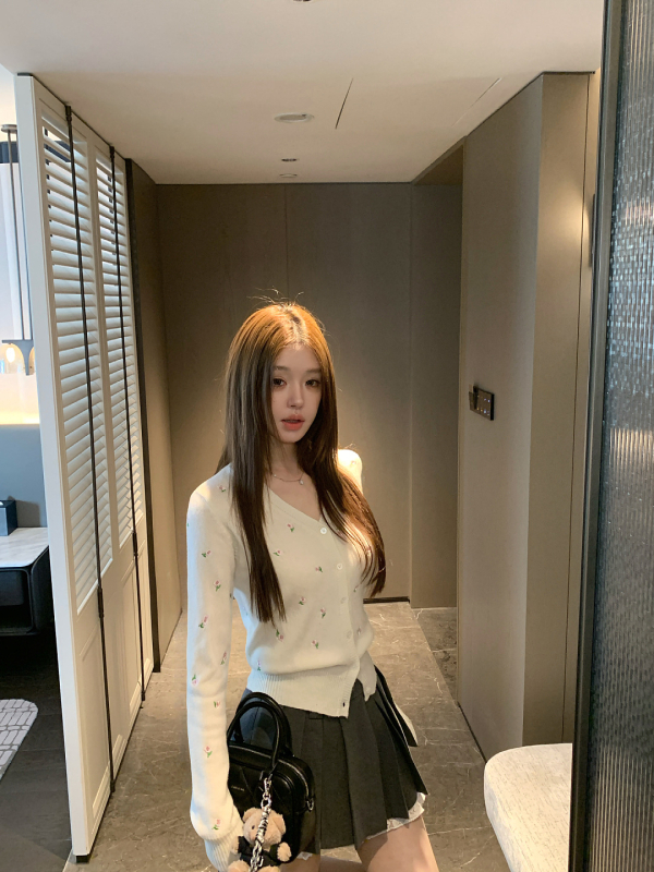 SHE U Csipke Patchwork A-vonalú rövid szoknya poliészter-spandex