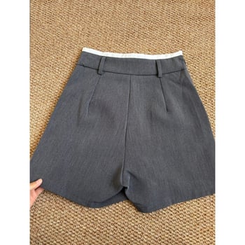 Mini suknja s visokim pojasom, A-linijski kroj, dužina mini, kompozitni materijal, visoka elastičnost